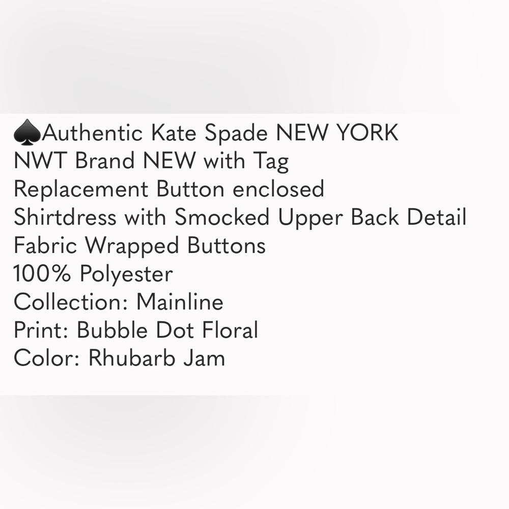 Kate Spade New York Bubble Dot Smocked Dress in Rhubarb Jam. - Picture 3 of 16